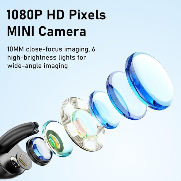 Oral irrigator Visual Water Flosser C2 with 10 MP Camera for Teeth, 2 Modes 12 G - Picture 3 of 4